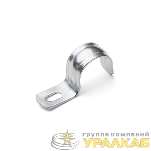 Скоба крепежная однолапковая СМО d19-20мм метал. оцинк. (уп.100шт) Fortisflex 49120 детальная картинка