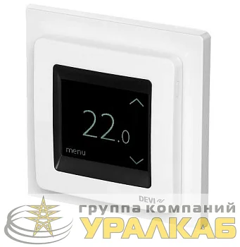 Терморегулятор DEVIreg Touch 16А с комбинацией датчиков полярн. бел. DEVI 140F1071