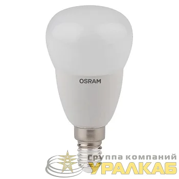 Лампа светодиодная LED Star Classic P 40 5W/827 5Вт шар матовая 2700К тепл. бел. E14 470лм 220-240В пластик. OSRAM 4052899971615