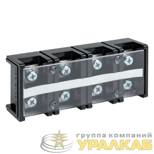 Терминал клеммный TC-2004 до 95кв.мм 200А 4 клеммные пары EKF tc-2004 детальная картинка