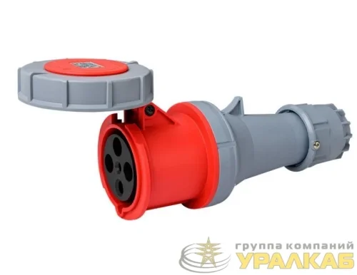 Розетка переносная 3Р+РЕ 63А 380В IP67 РП-103 DEKraft 