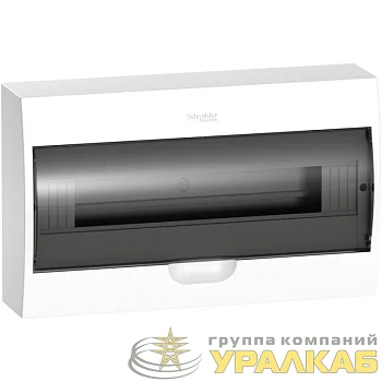 Бокс навесной ОП City9 Box 1 ряд 18мод. с прозр. дверцей SE EZ9E118S2SRU