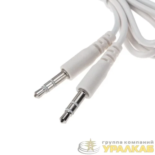 Кабель аудио 3.5мм штекер-штекер 1м бел. Rexant 