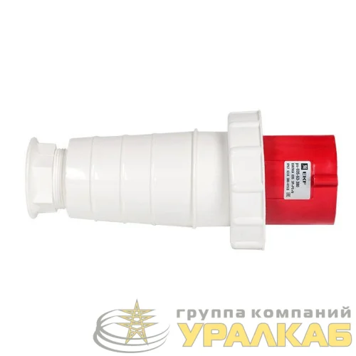 Вилка переносная 035 63А 3P+PE+N 380В IP67 EKF ps-035-63-380 детальная картинка