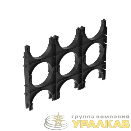 Держатель расстояния (кластер) тройной d110мм для двустенных труб с фиксацией DKC 025113M детальная картинка