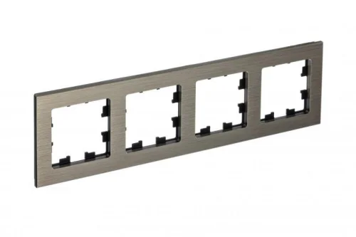 Рамка 4-м AtlasDesign Nature металл латунь SchE 