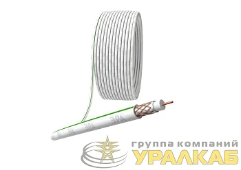 Кабель коаксиальный SAT 703 B.Cu/оплетка Cu 75проц. PVC 75Ом бел. (м) Эра Б0044612
