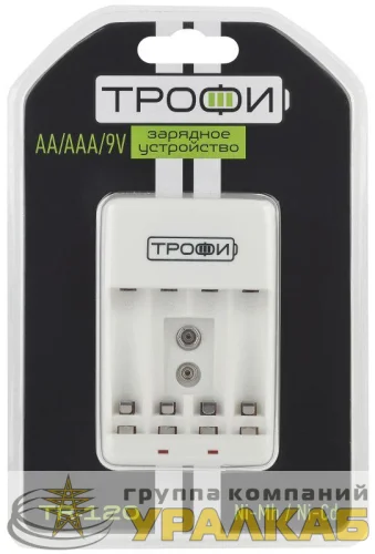 Устройство зарядное TR-120 (4хAA/4хAAA/1х9В"Крона") Трофи C0031279 детальная картинка