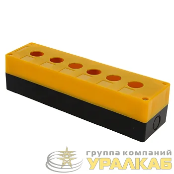 Корпус КП106 6 кнопок пластик. желт. EKF cpb-106-o