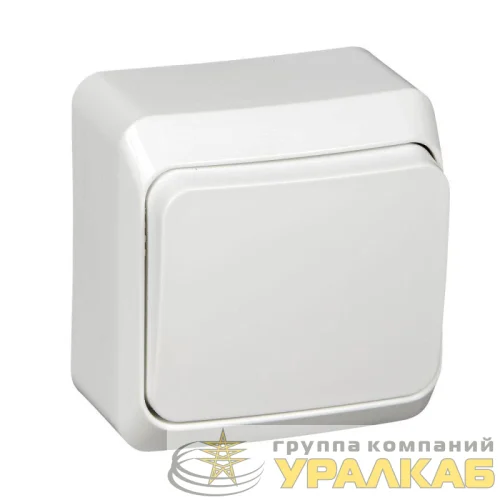 Выключатель 1-кл. ОП Этюд 10А IP20 бел. SE BA10-001B детальная картинка