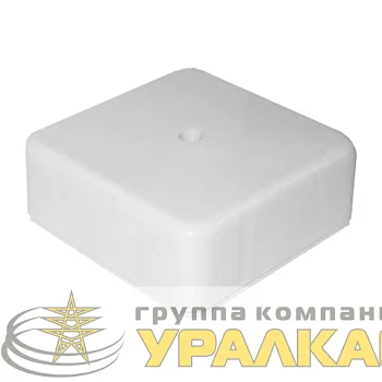 Коробка распределительная ОП 78х78х30мм IP41 крышка с винтов. креплением бел. Epplast 170210
