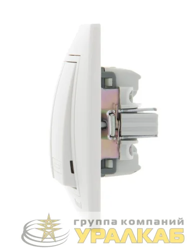 Выключатель 3-кл. СП Mira 10А IP20 с бел.вставкой бел. LEZARD 701-0202-109 детальная картинка