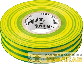 Изолента ПВХ 15мм (рул.20м) жел/зел. NIT-B15-20/YG Navigator 71108