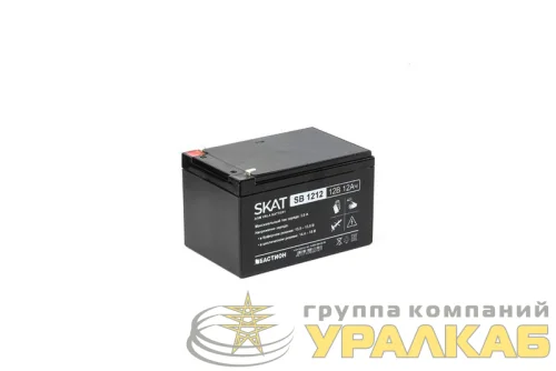 Аккумулятор 12В 12А.ч макс. ток заряда 3.6А SKAT SB 1212 Бастион 2535 детальная картинка
