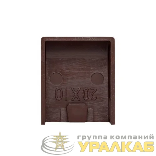 Заглушка 20х10 под темн. дерево Plast PROxima (уп.4шт) EKF ecd-20-10x4 детальная картинка