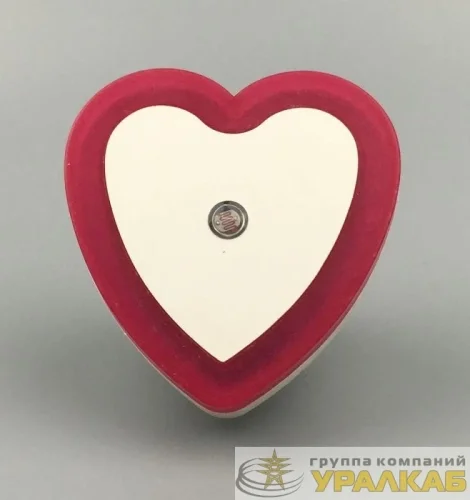 Светильник светодиодный ночник LED "Сердце" с фотосенсором 220В NL-263 Camelion 