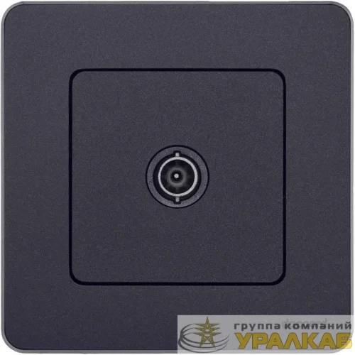 Розетка телевизионная проходная TV Inspiria 14дБ 5-862мГц механизм антрацит IEK 