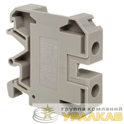 Колодка клеммная JXB-6/35 (50а) сер. EKF plc-jxb-6/35gy детальная картинка