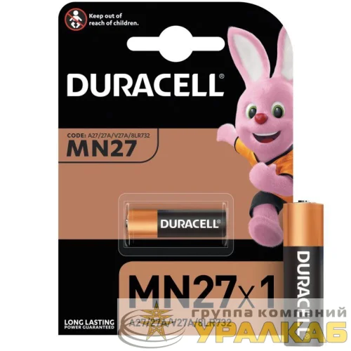 Элемент питания алкалиновый A27/MN 27 для пультов сигнализаций BP-1 (блист.1шт) Duracell A0000027 детальная картинка