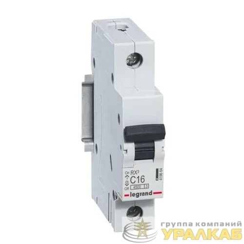 Выключатель автоматический модульный 1п C 16А 4.5кА RX3 ИЭК Leg 