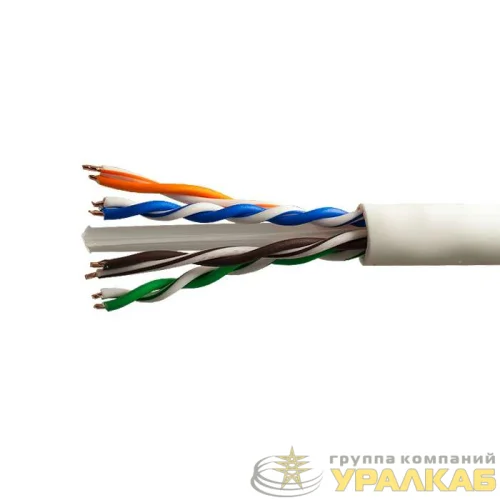Кабель витая пара U/UTP кат.6 4х2х23AWG solid Cu PVC Six сер. (м) SUPRLAN 01-0316-1 детальная картинка