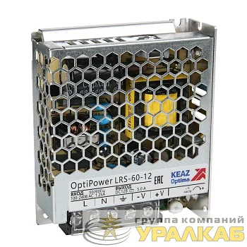 Блок питания панельный OptiPower LRS 60-24 2.5A КЭАЗ 