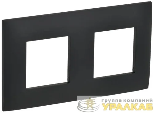 Рамка 2-м SKANDY SK-F02G графит IEK 