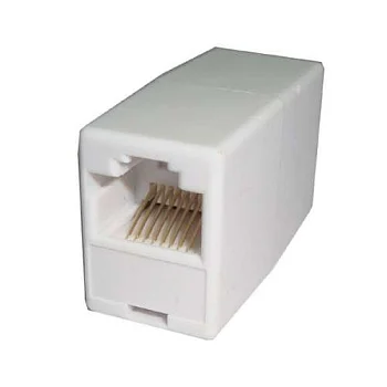 Проходник комп. гнездо-гнездо 8P-8C бел. Rexant 