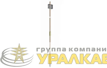 Комплект заземления верт. d14.2 дл.3м (2х1.5м) DKC NE1114CC