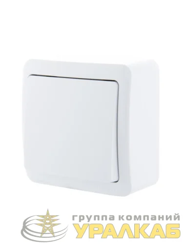 Выключатель 1-кл. 1п ОП Viola 10А IP20 бел. LEZARD 