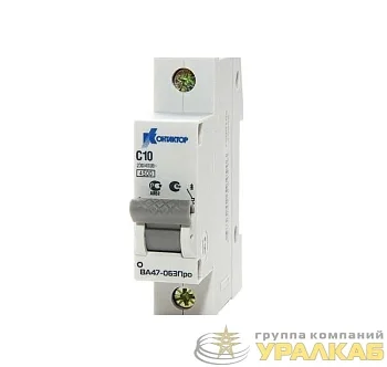 Выключатель автоматический модульный 1п C 6А 4.5кА ВА 47-063 Контактор 