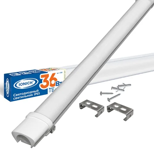 Светильник светодиодный 36Вт 4000К IP65 1200мм ДСП линейный УХЛ2 IONICH 1580 детальная картинка