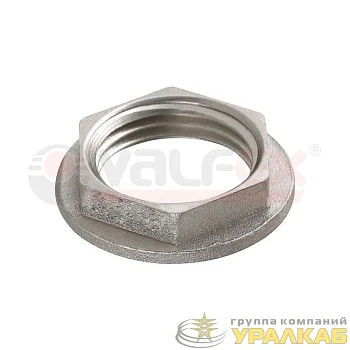 Контргайка никелированная резьбовая ВР 1/2дюйм (600/10) VALFEX VF.655.N.012