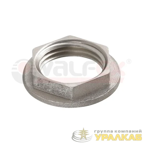 Контргайка никелированная резьбовая ВР 1/2дюйм (600/10) VALFEX VF.655.N.012 детальная картинка