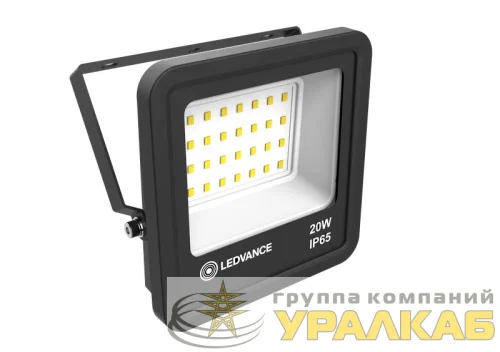 Прожектор светодиодный 20Вт 6500К IP65 1800лм ДО LEDVANCE 4058075709270 детальная картинка
