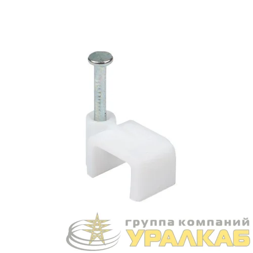 Скоба крепежная квадратная плоская 8мм (уп.50шт) EKF 