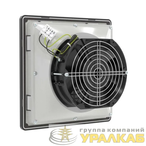 Вентилятор с фильтром RV 140м3/ч 24В DC 205х205мм IP54 RAL9005 DKC R5RV13024B детальная картинка