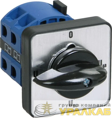 Переключатель кулачковый ПКП25-53/О 25А на 3 полож. Uca-O-Uab-Ubc 400В IEK BCS13-025-5 детальная картинка