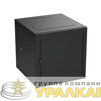Шкаф телекоммуникационный навесной 12U (600х600х650) передняя дверь сплошная RAL9005 DKC R5STI1265MTB