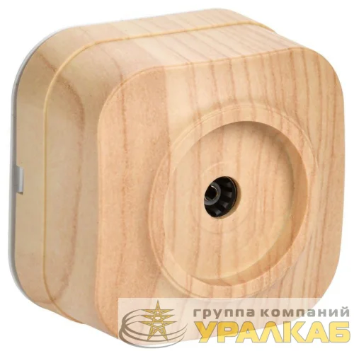 Розетка телевизионная TV 1-м ОП Glory РТВ20-ХС сосна IEK EAH10-K34 детальная картинка