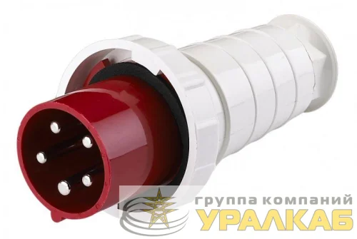 Вилка переносная 045 125А 3P+PE+N 380В IP67 ВП-102 DEKraft 