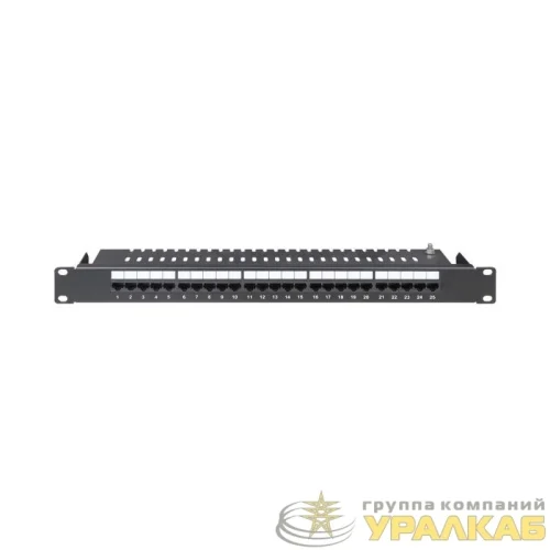 Патч-панель телефонная 19дюйм 1U CAT3 25 портов RJ45 DKC 