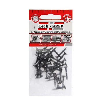 Саморез 3.5х25 гипсокартон-металл (уп.40шт) пакет Tech-Krep 