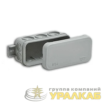 Коробка распределительная ОП 43х80х35мм IP54 10 вводов сер. Ruvinil 67091