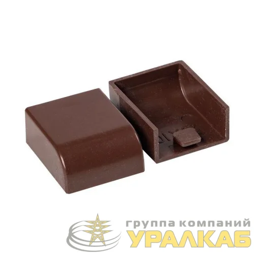 Заглушка 20х10 под темн. дерево Plast PROxima (уп.4шт) EKF ecd-20-10x4 детальная картинка