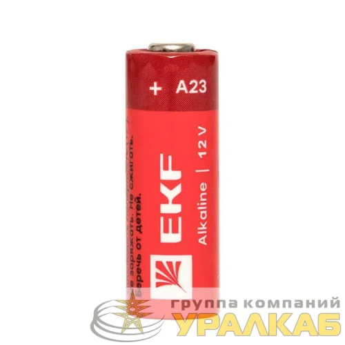 Элемент питания алкалиновый A23 для сигнализаций (блист.5шт) EKF A23-BL5 детальная картинка
