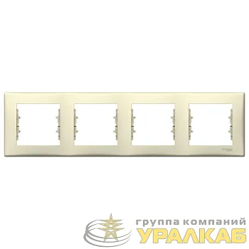 Рамка 4-м Sedna горизонт. беж. SchE SDN5800747