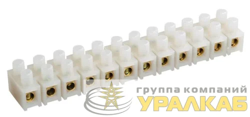 Колодка клеммная ЗВИ-100 н/г 10-25кв.мм 12 пар IEK UZV4-100-25 детальная картинка