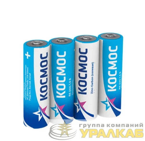 Элемент питания солевой AA/R6 (уп.4шт) КОСМОС KOCR6 детальная картинка