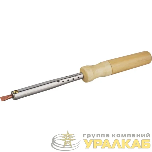 Паяльник 90 197 OSE-Pes05-80W-CP дерево; клин прямой ОНЛАЙТ 90197 детальная картинка